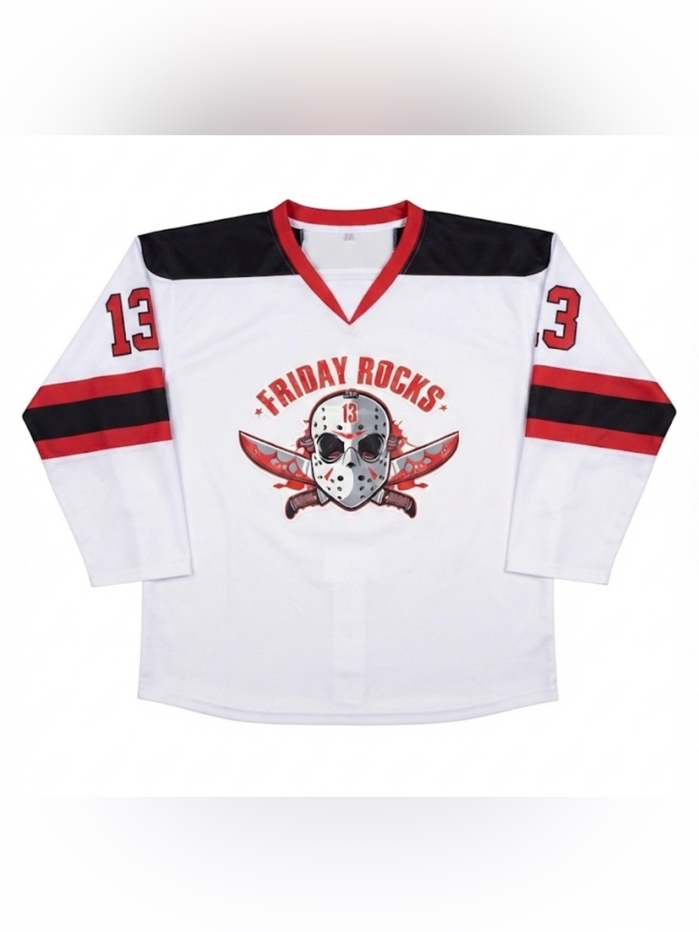Friday The 13th Jason Voorhees Hockey Jersey Size M Friday Rocks Horror Movie